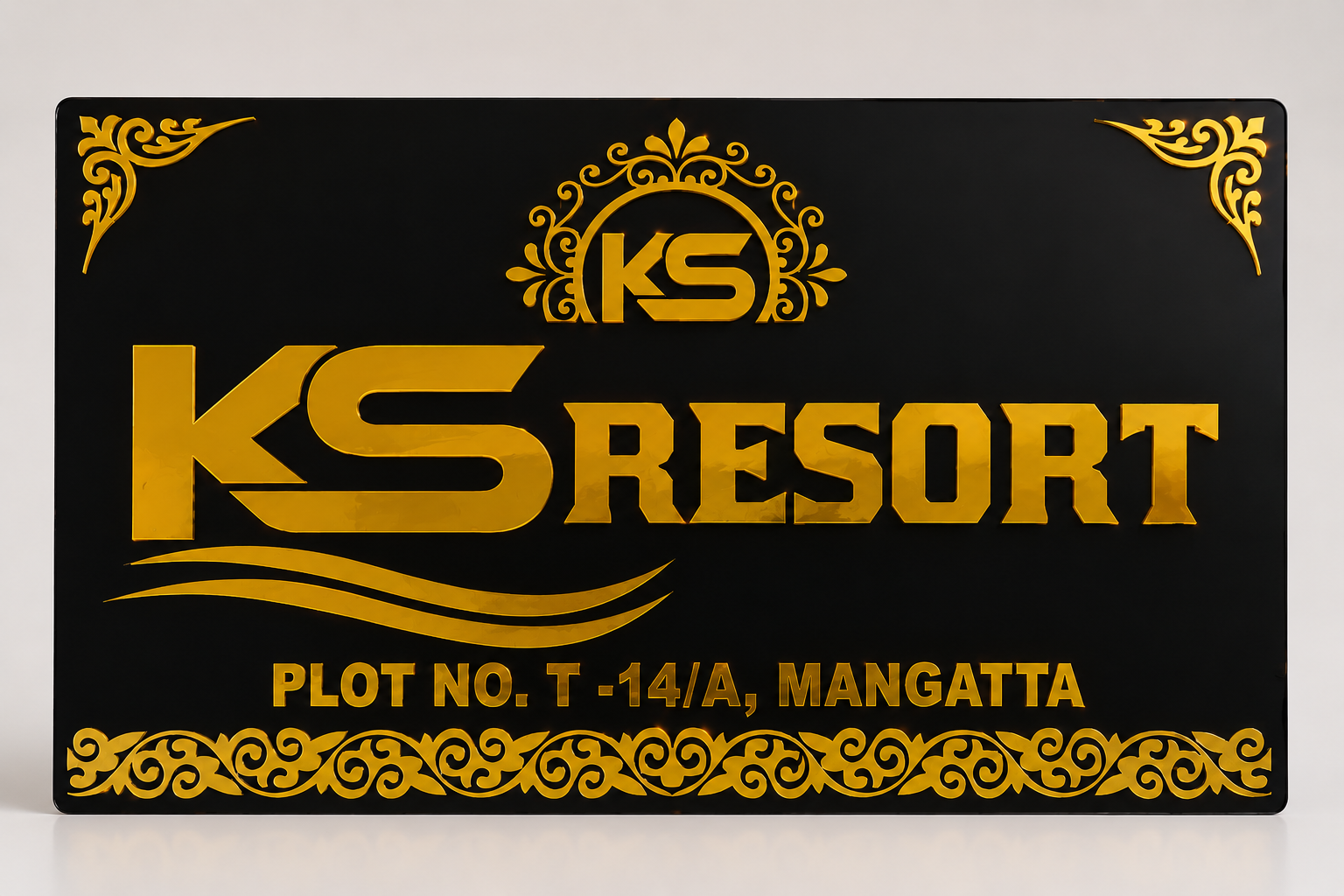 KS Resort – Acrylic Sign – Shree Sai Plastic